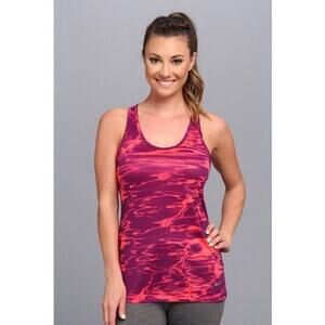 Nike Dri-Fit AOP Legend Tank Top in crimson/grape
